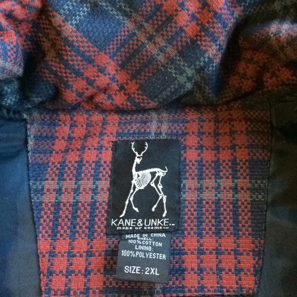 Kane & Unke Quilted Plaid Vest w/ Corduroy Yokes - Picture 7 of 8